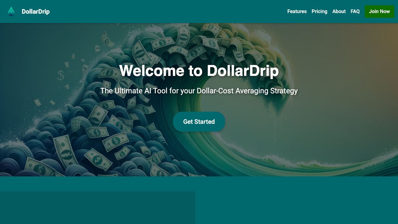 DollarDrip.io 网站截图