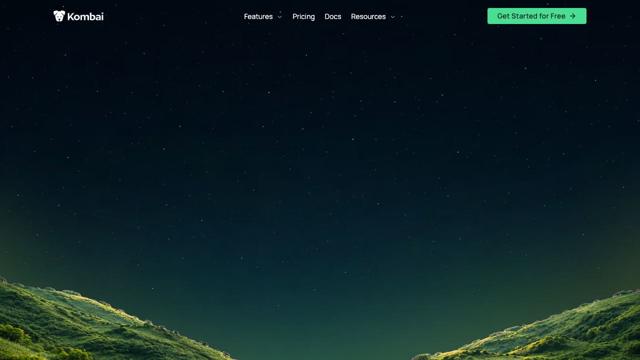 Kombai website screenshot