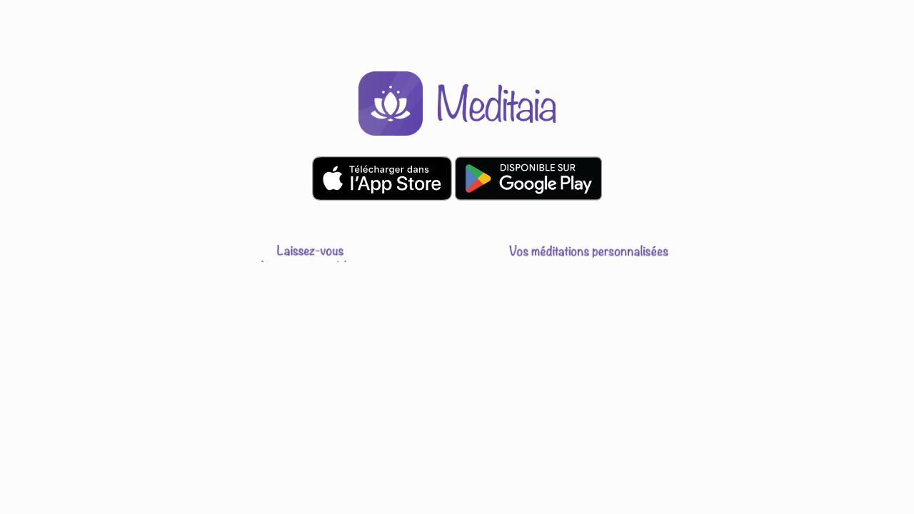 Meditaia website screenshot