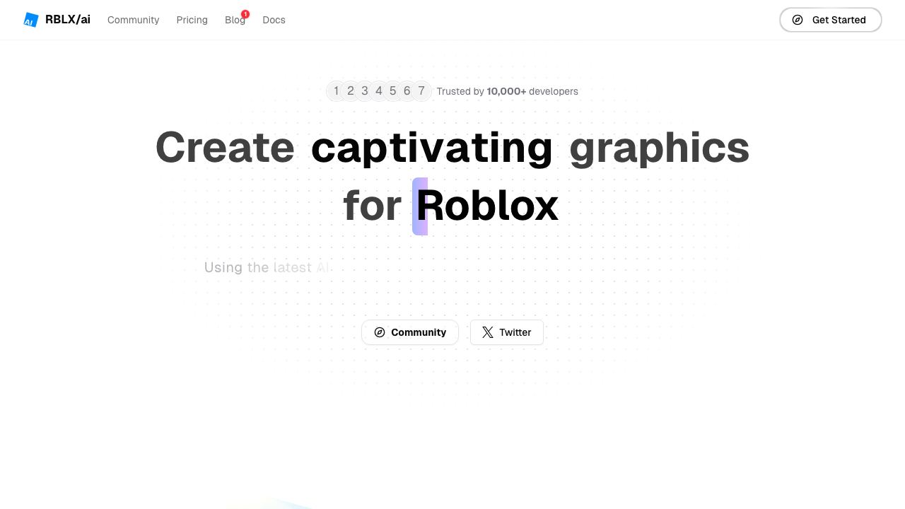 RBLX/ai website screenshot