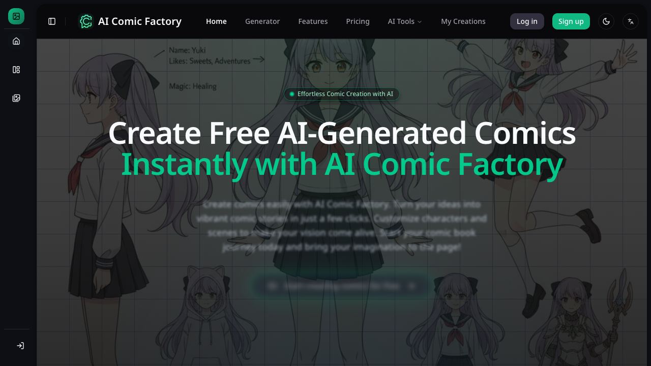 Comic Factory 网站截图