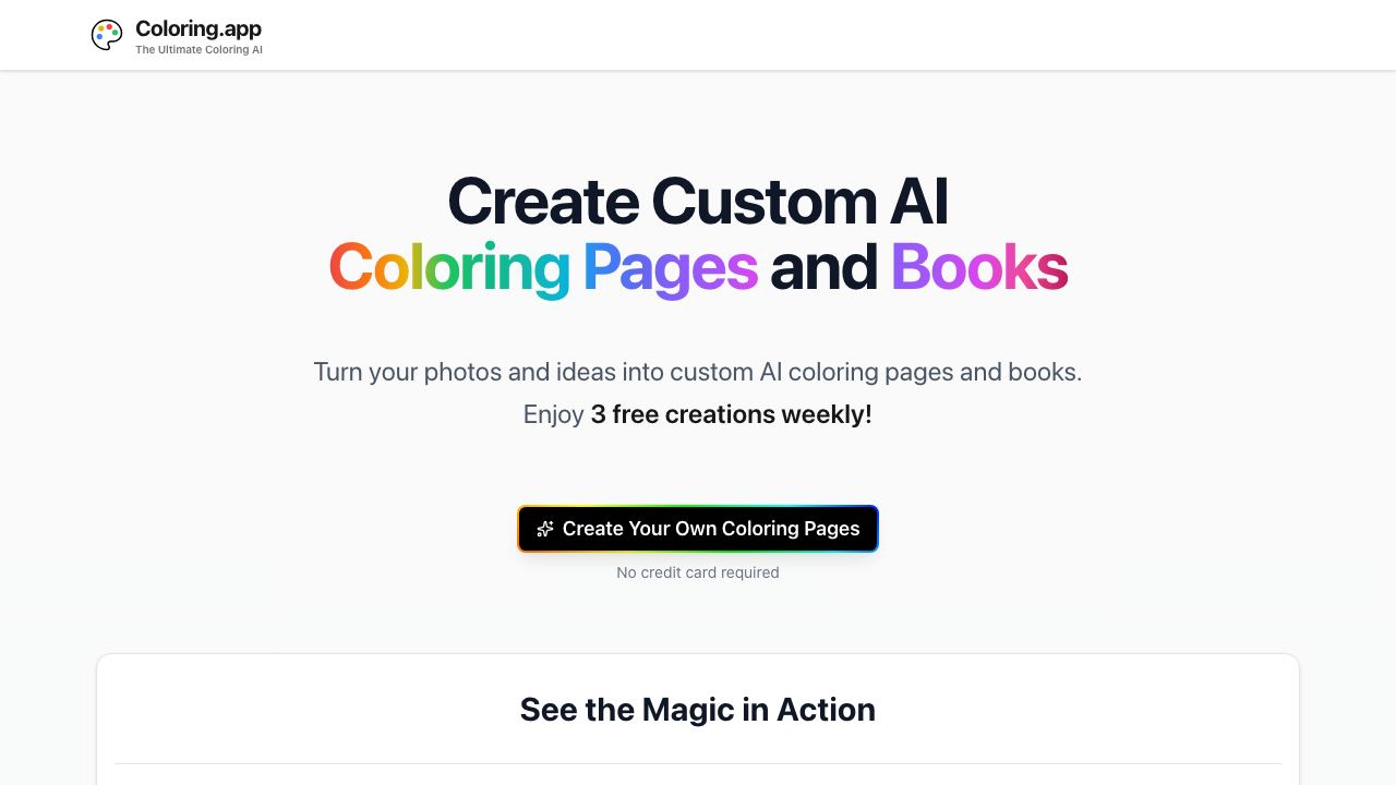 Coloring.app 网站截图