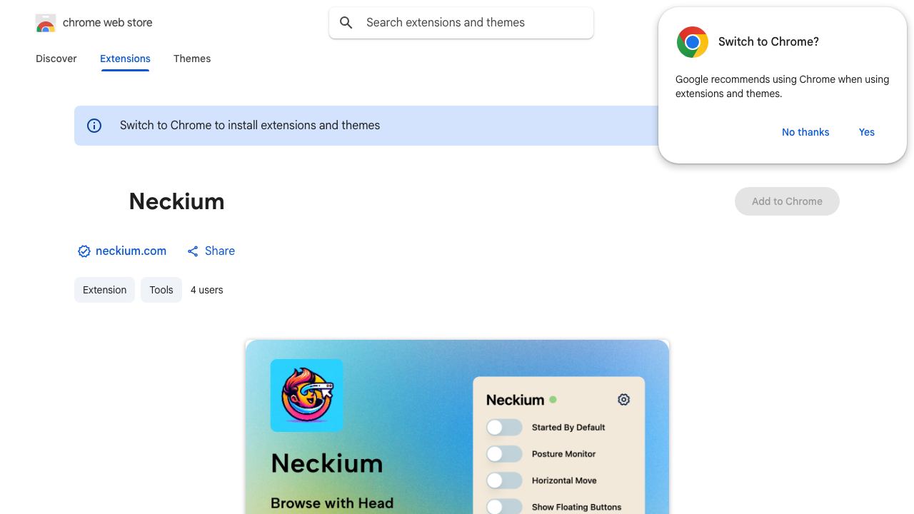 Neckium 网站截图