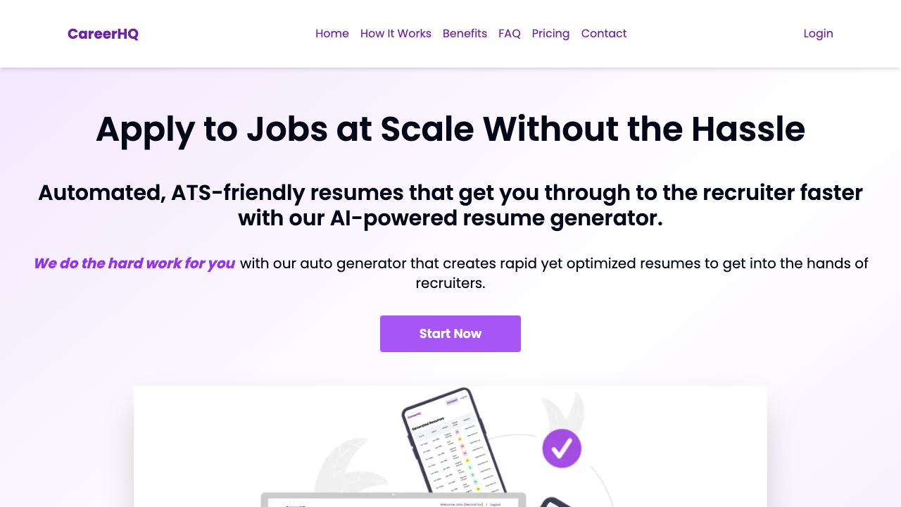 Career HQ 网站截图