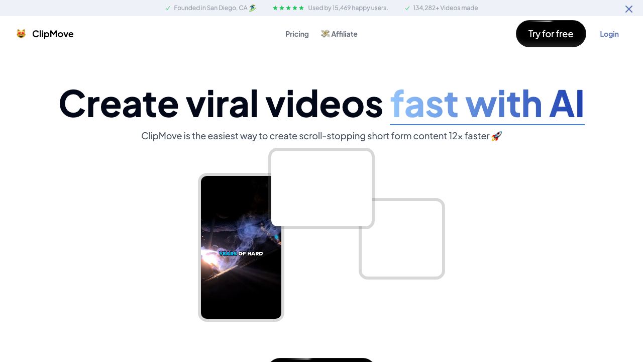 ClipMove 网站截图