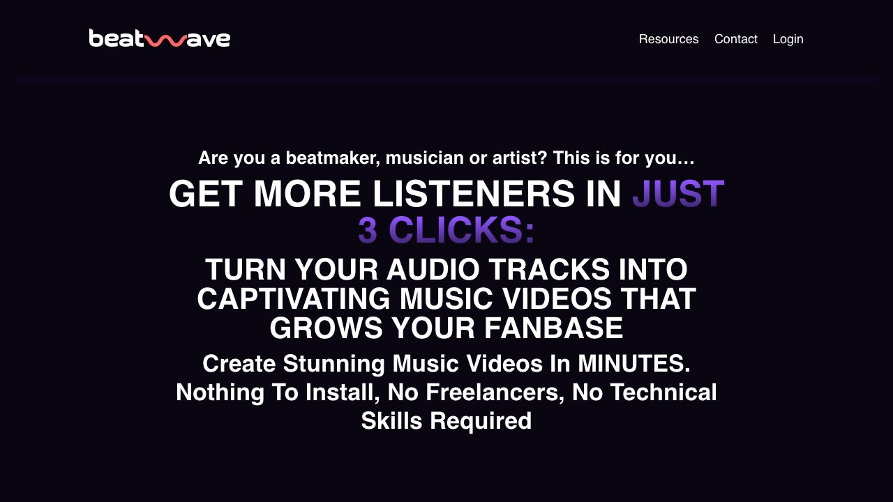 Beatwave 网站截图
