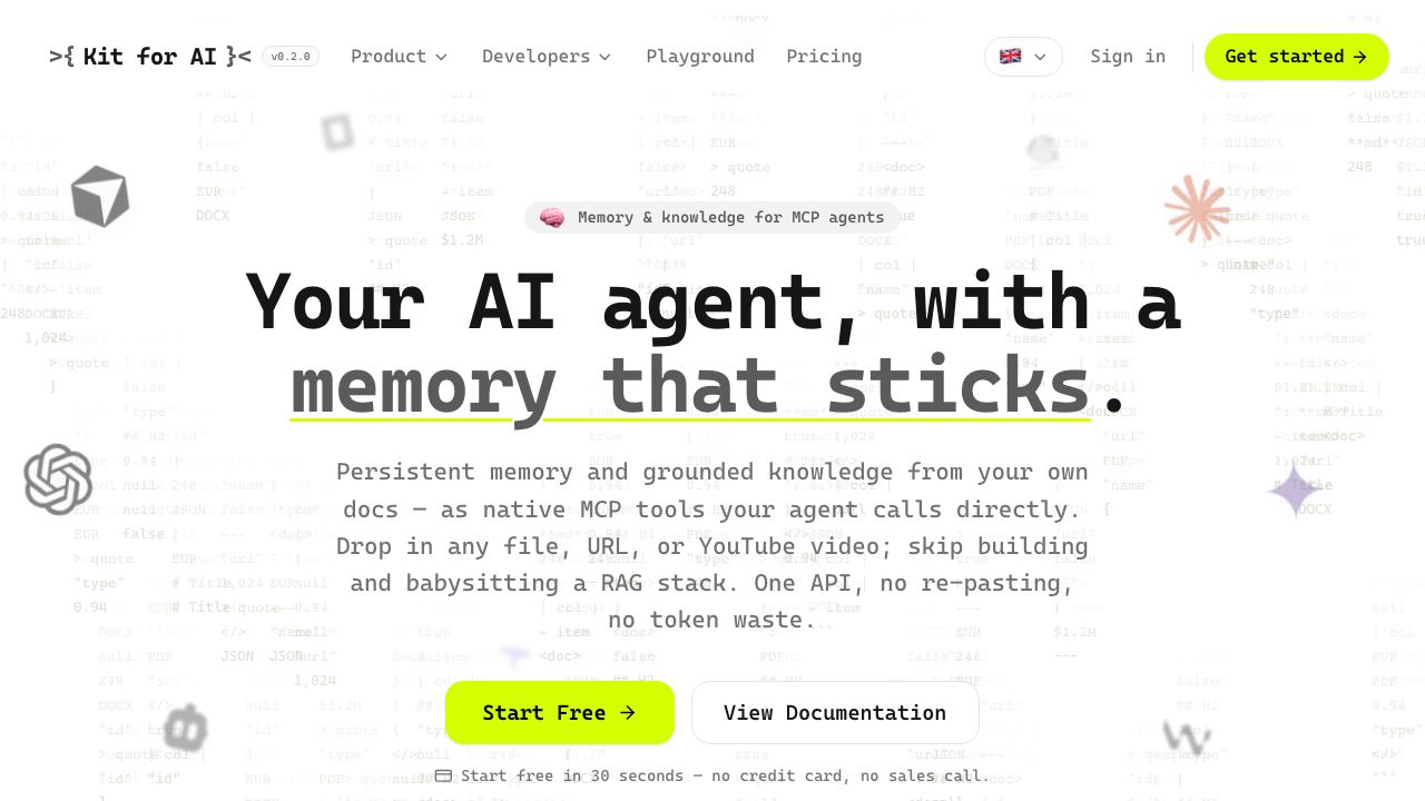 Kit For AI 网站截图