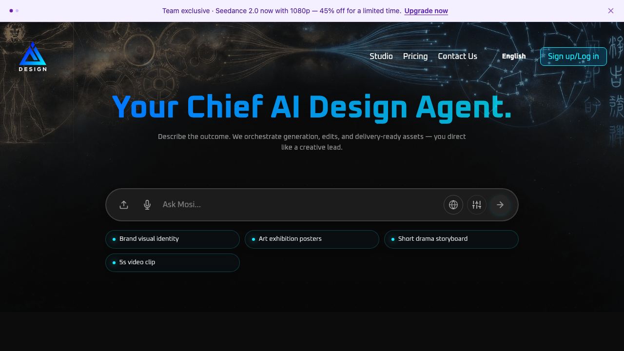Design website screenshot