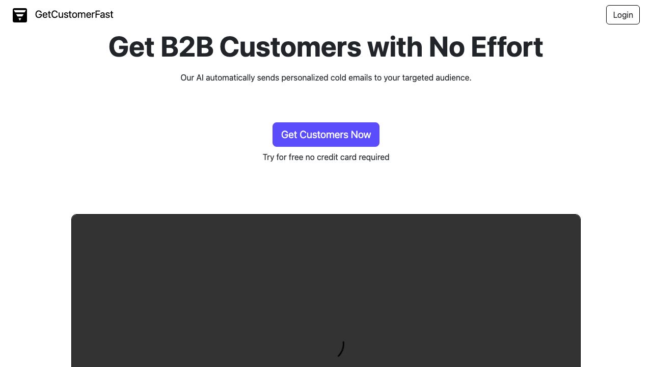 Get Customer Fast 网站截图