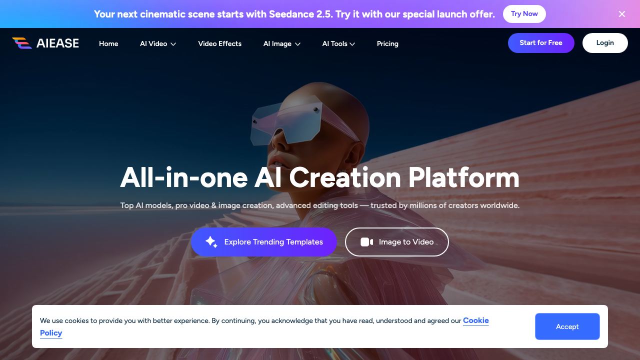 AIEASE website screenshot