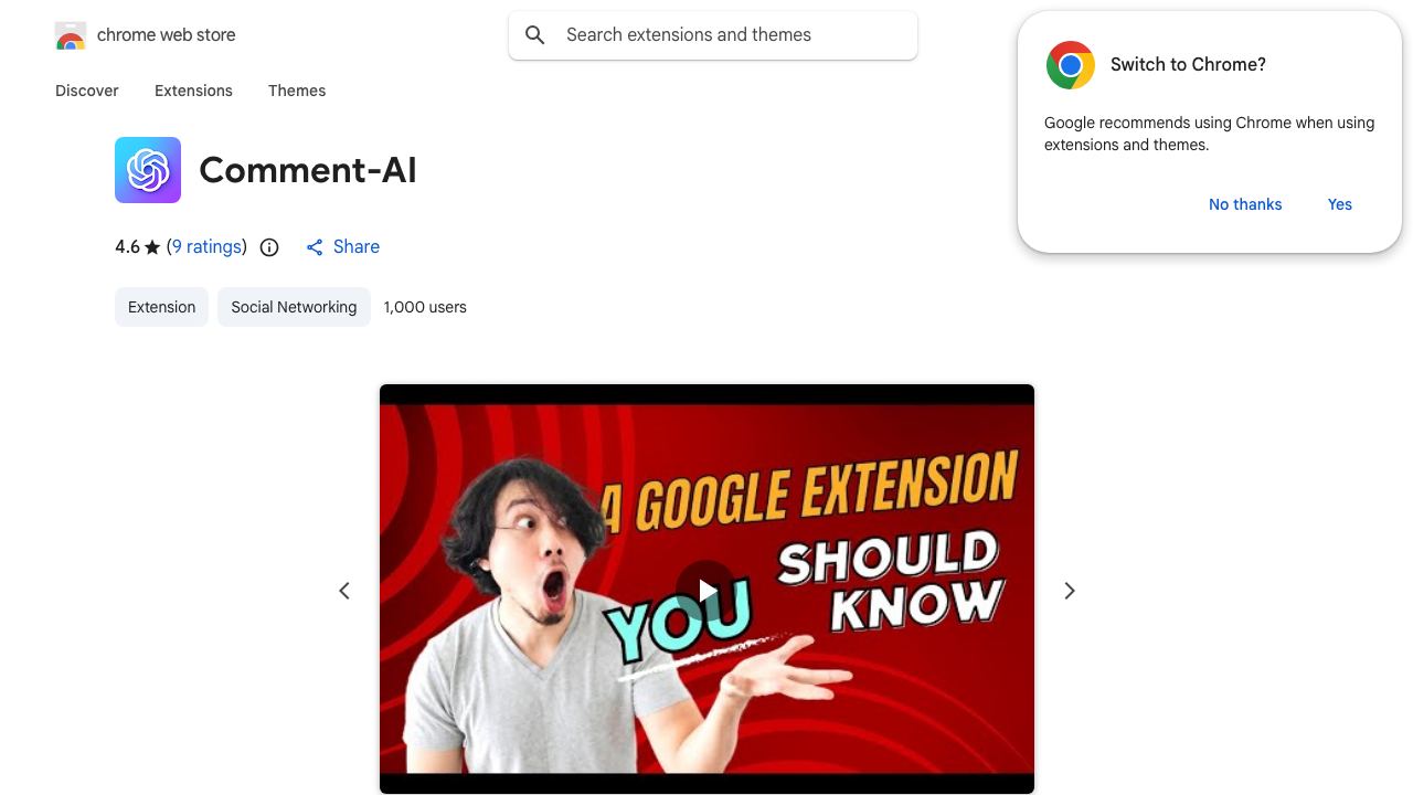 Comment-AI 网站截图