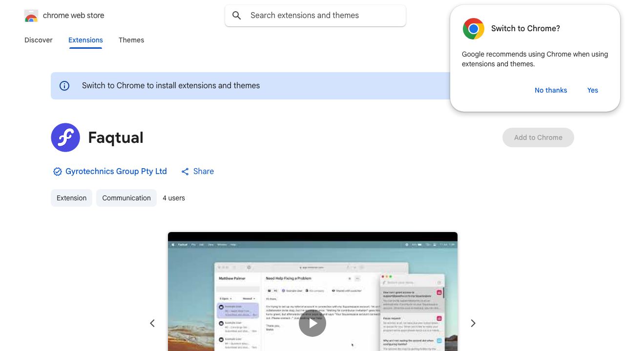 Faqtual 网站截图