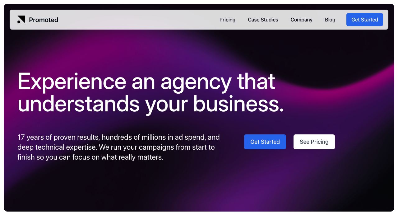 promoted.com website screenshot