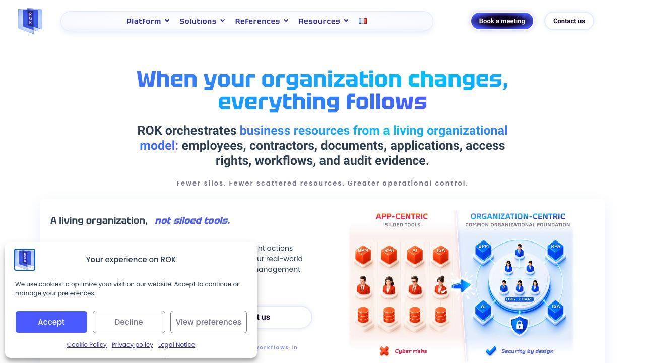 ROK Solution website screenshot