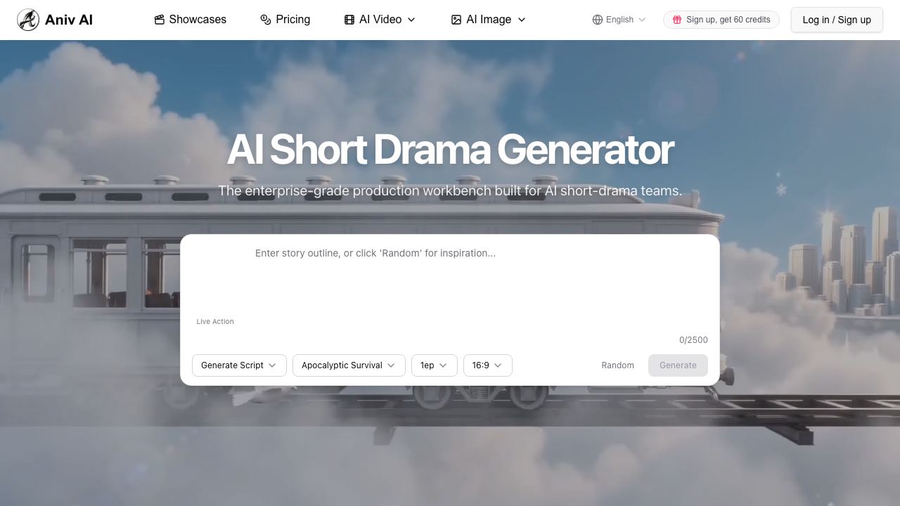 Aniv AI 网站截图