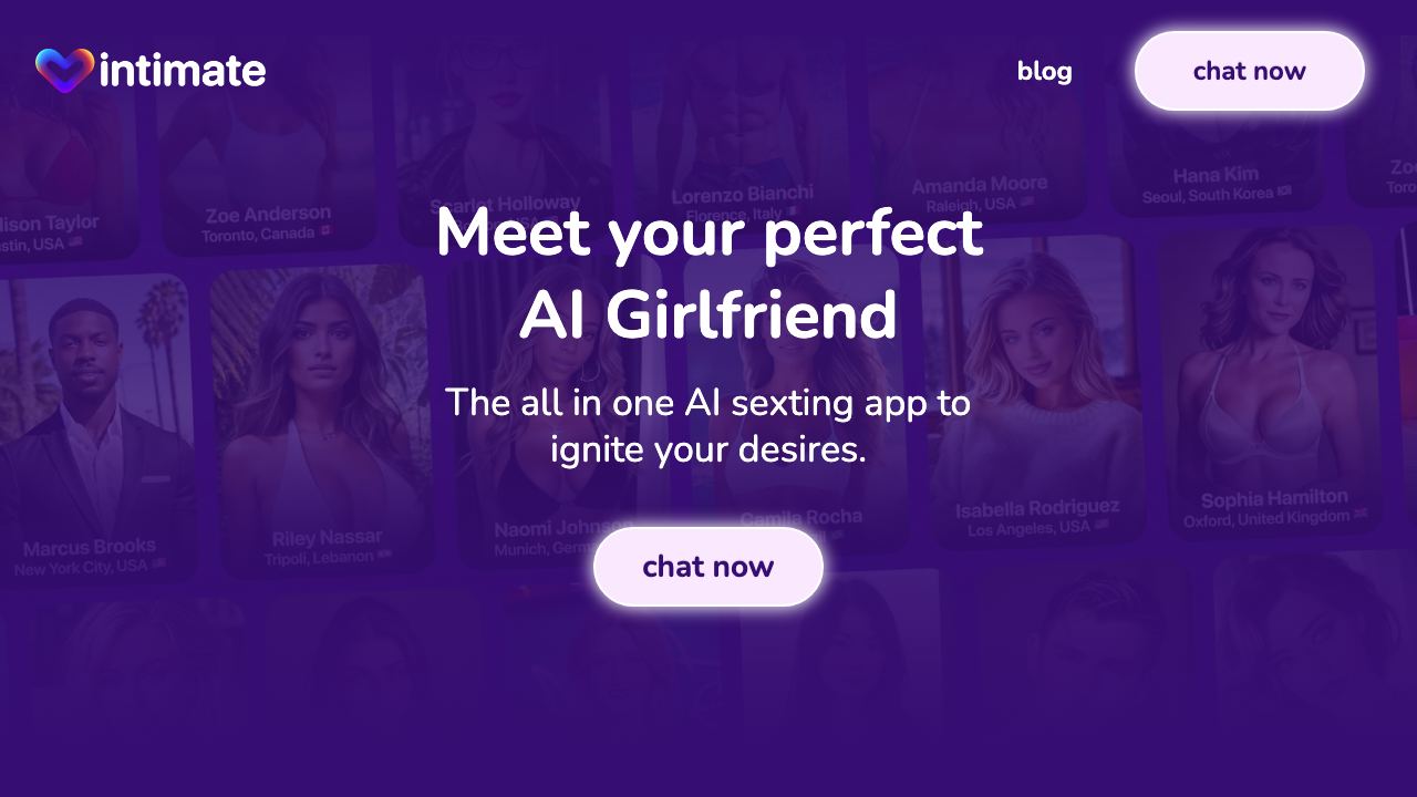 Intimate - AI Girlfriend 网站截图