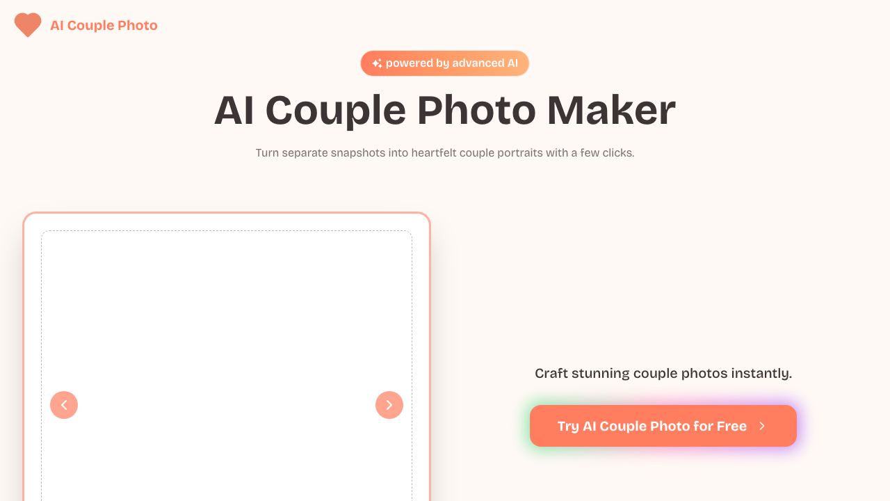 AI Couple Photo 网站截图