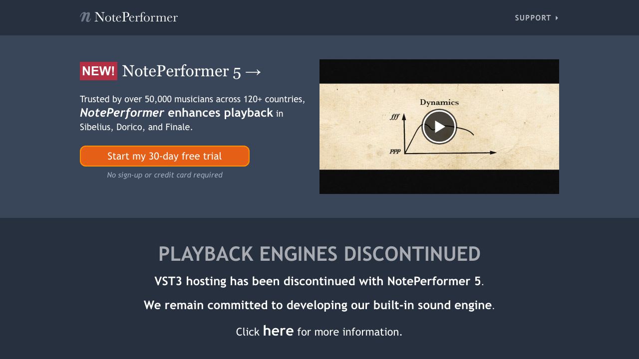 noteperformer.com 网站截图