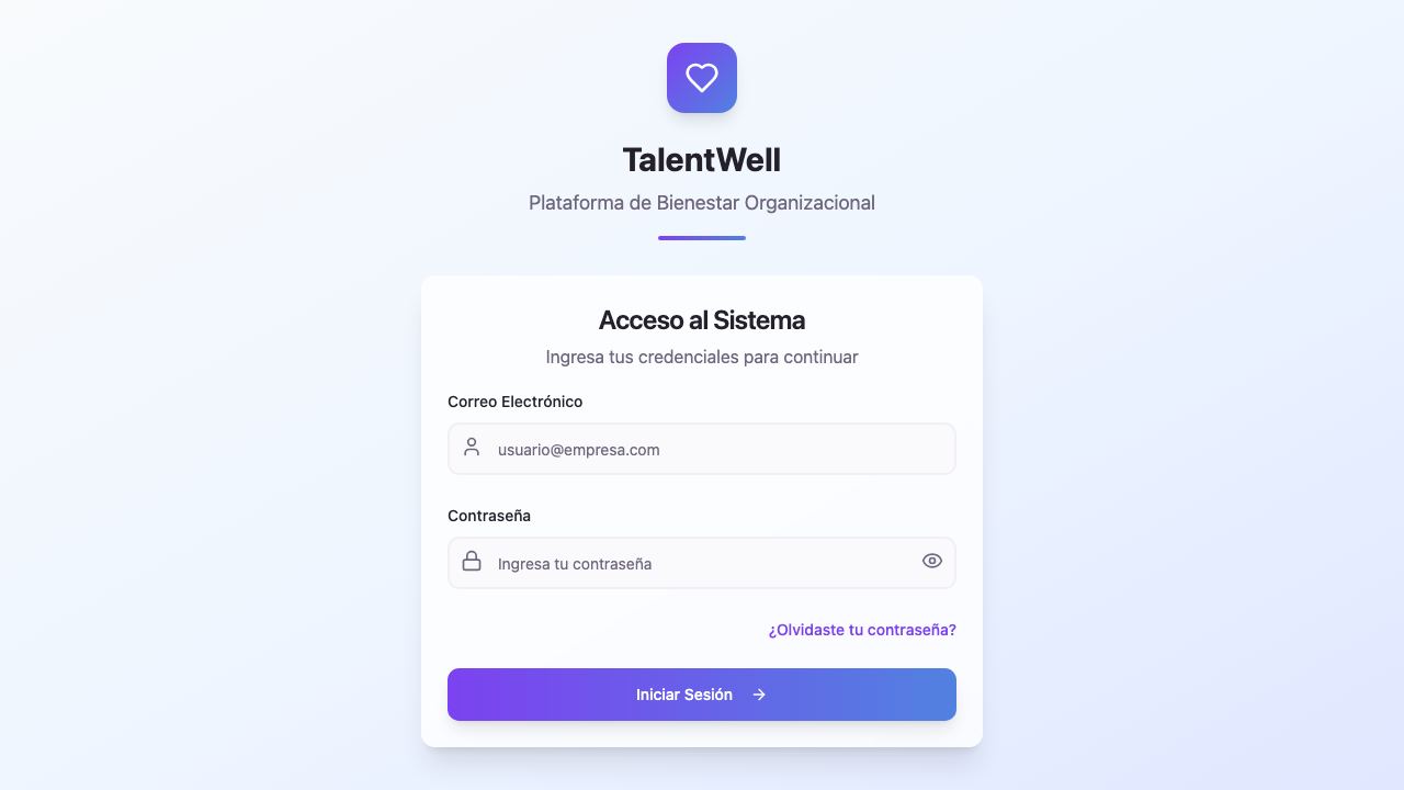 TalentWell 网站截图