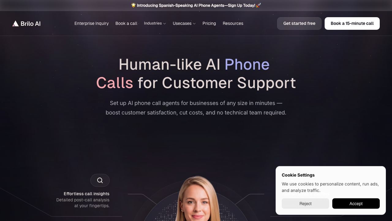 Brilo AI 网站截图