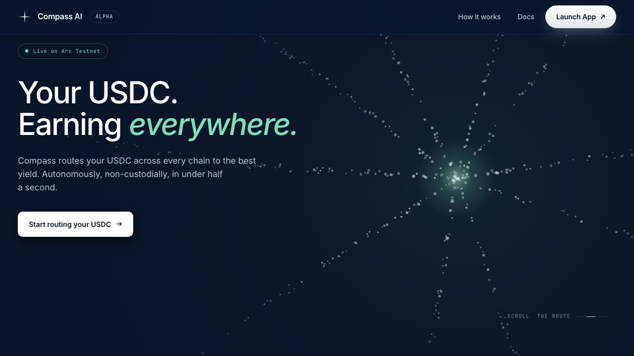 Compass AI 网站截图
