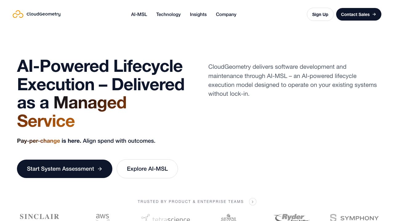 AI MSL 网站截图