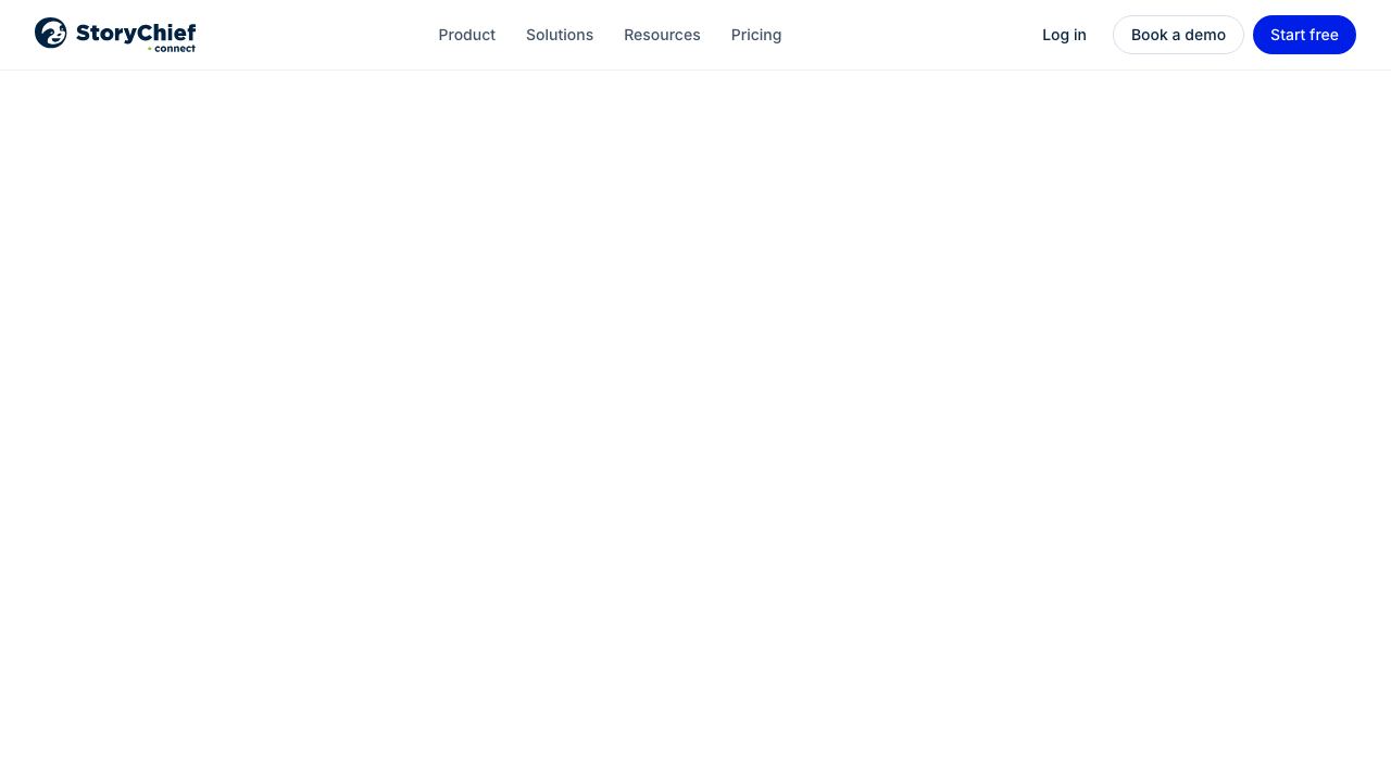 StoryChief 网站截图