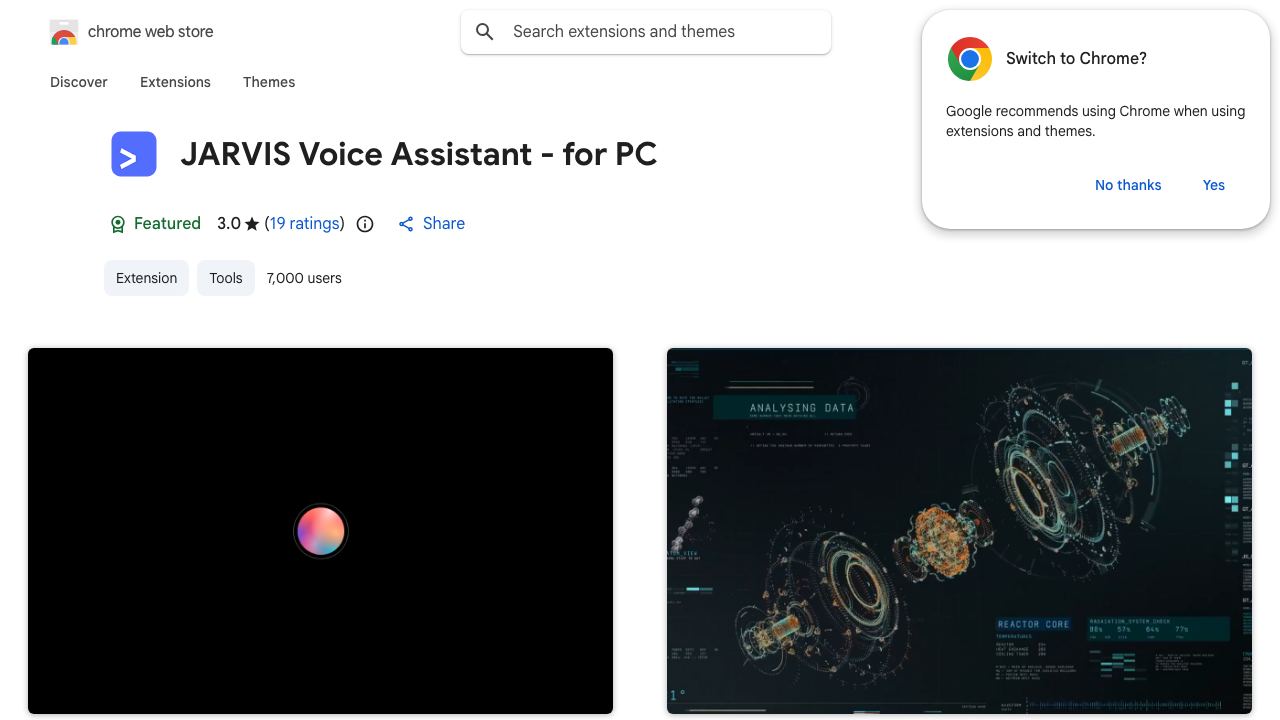 JARVIS Voice Assistant - for PC 网站截图