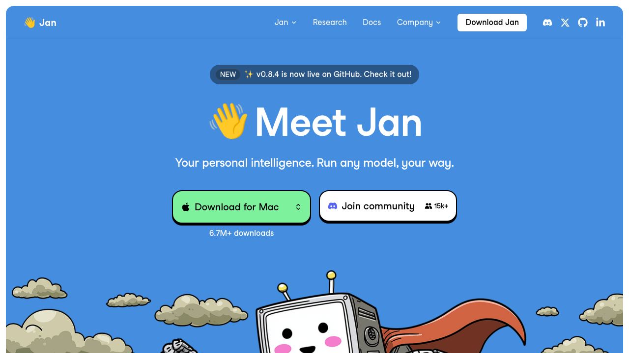 Jan 网站截图