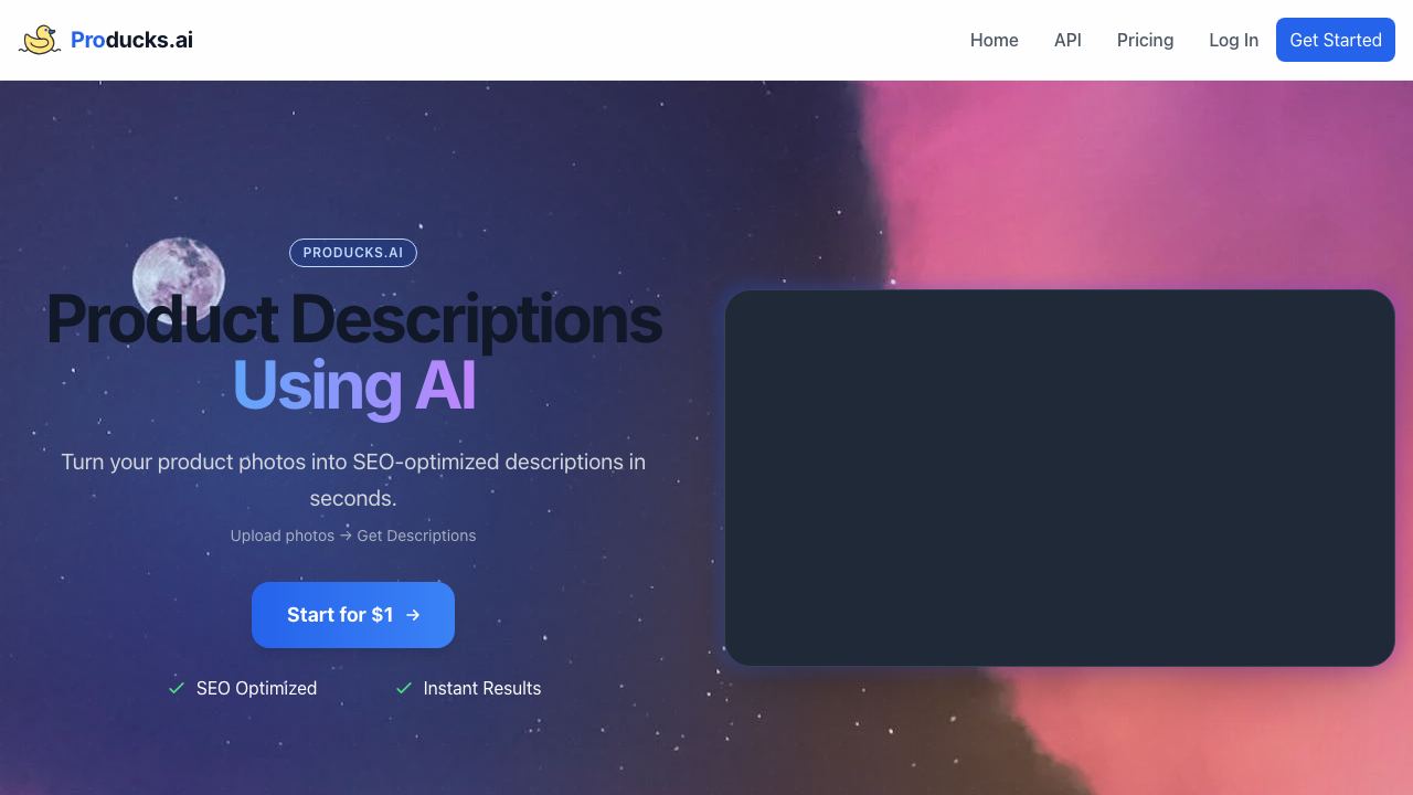 Producks AI 网站截图