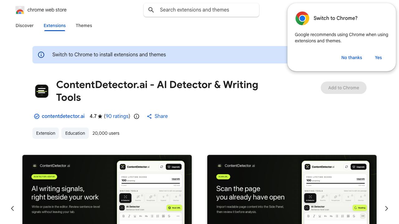Enhance ChatGPT - Search & Prompt Assistant website screenshot
