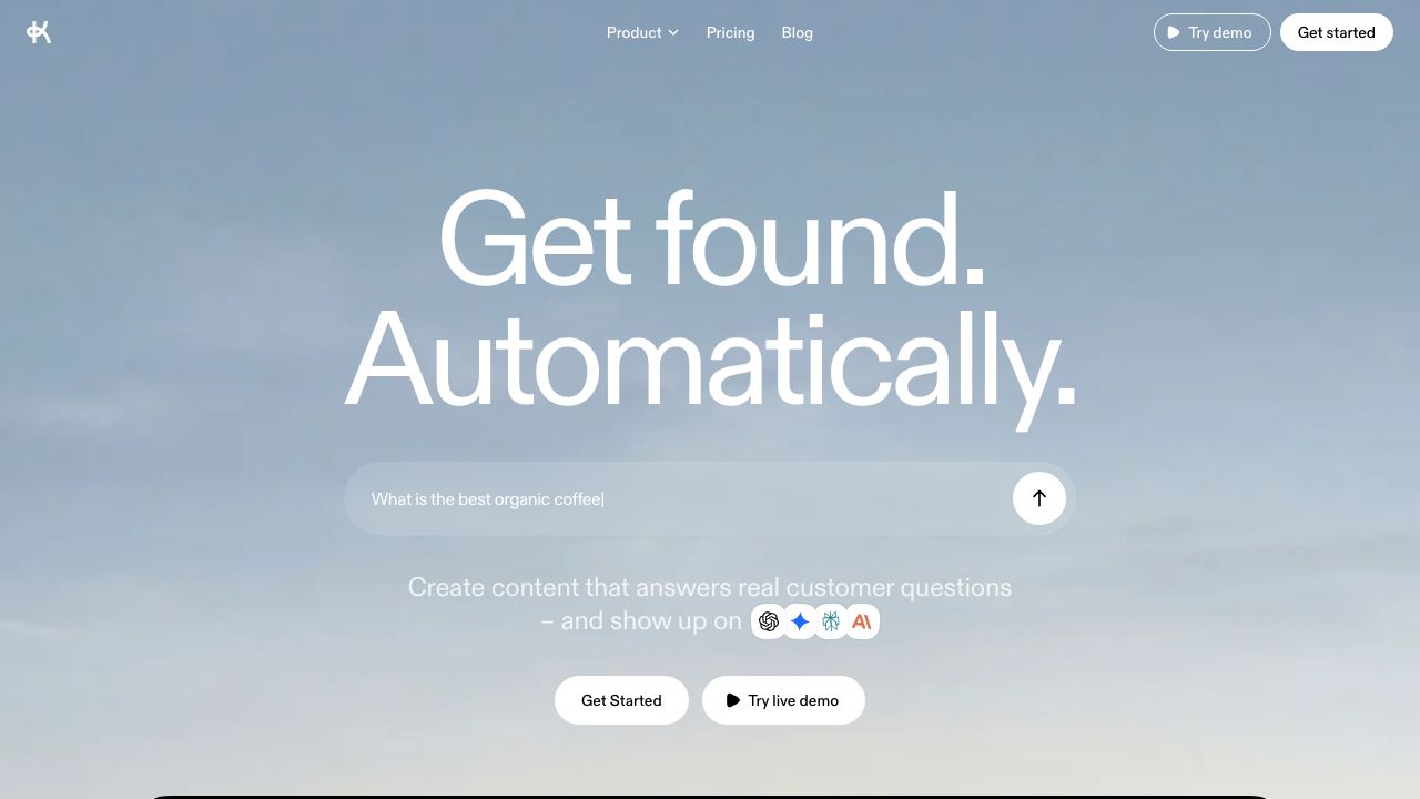 Keytail website screenshot