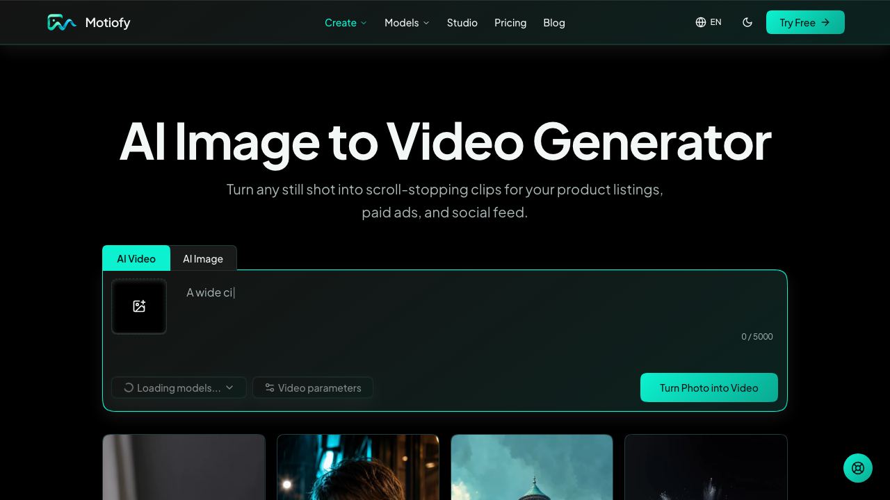 Motiofy website screenshot