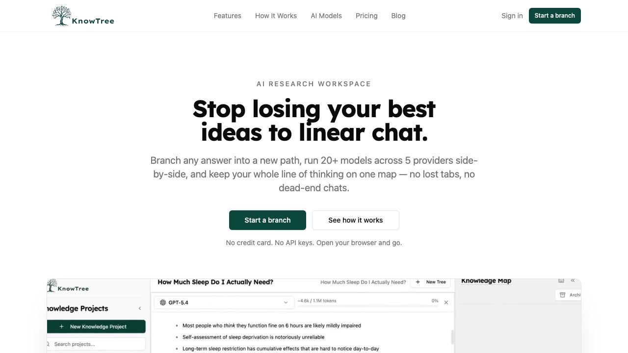 KnowTree website screenshot