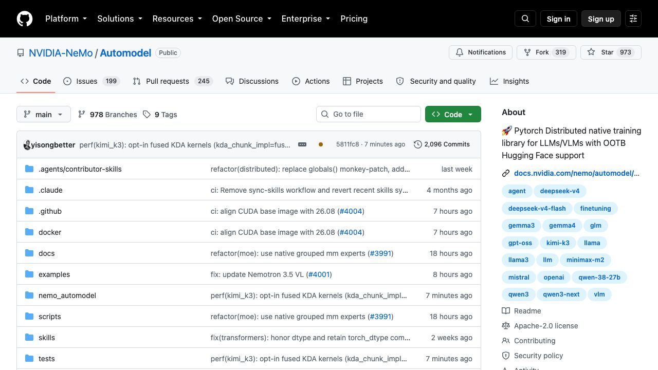 Automodel website screenshot