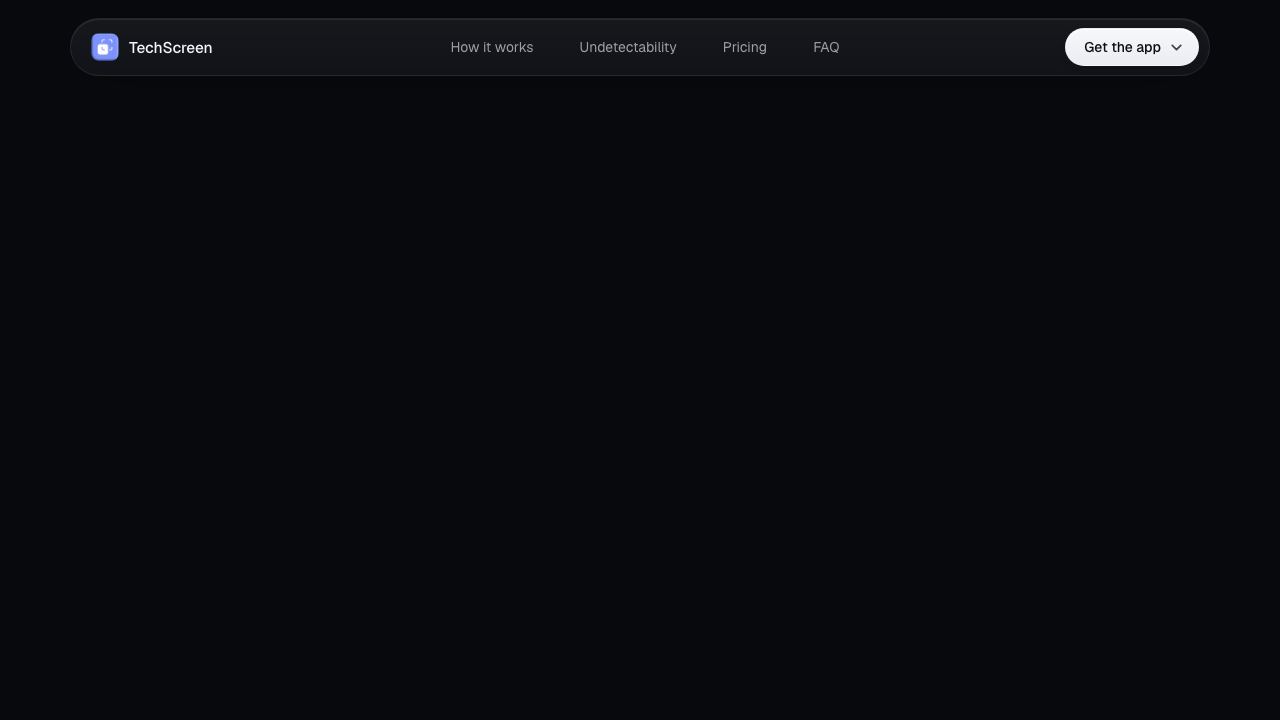 TechScreen 网站截图