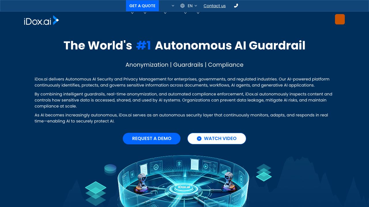 iDox.ai 网站截图