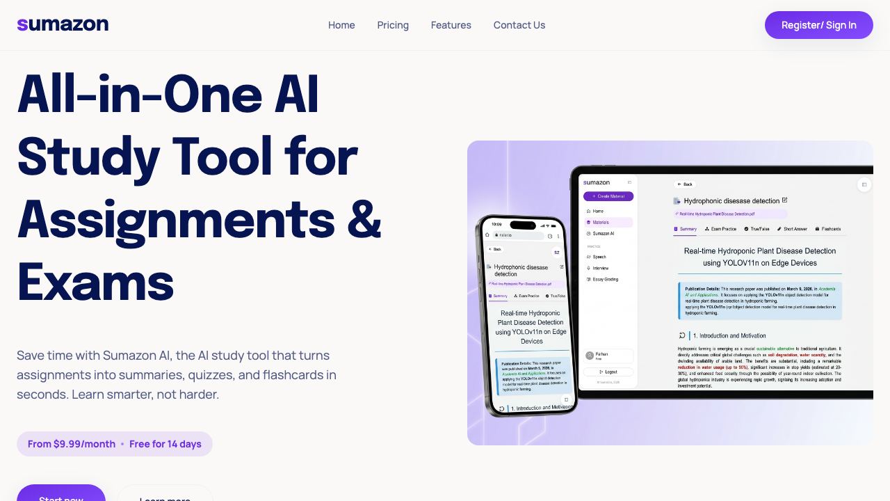 sumazon.com website screenshot