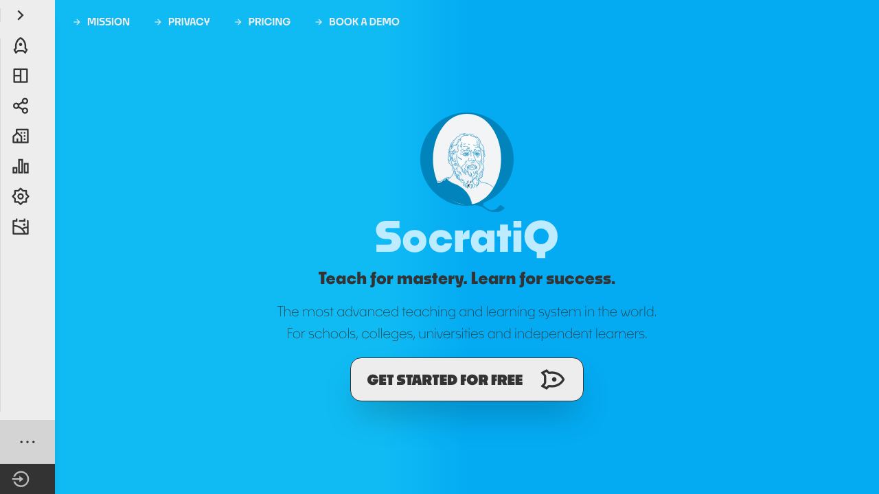 SocratiQ website screenshot