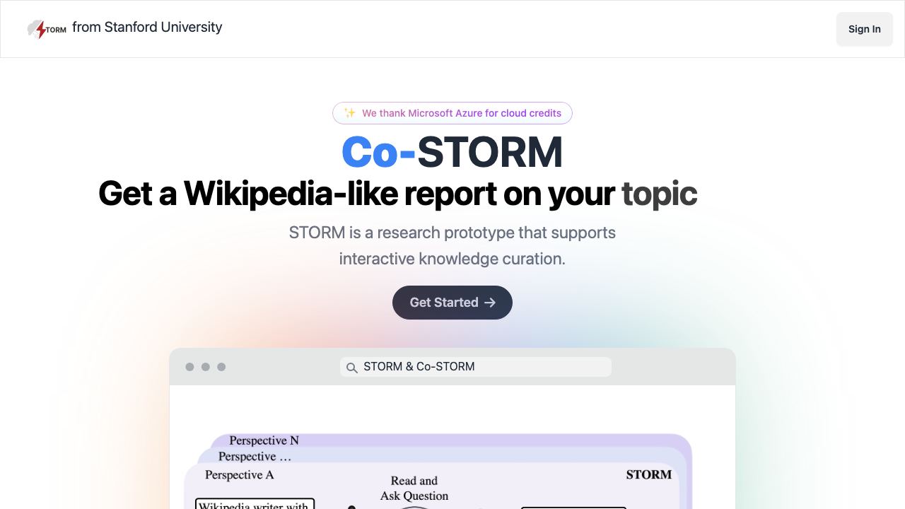 STORM 网站截图