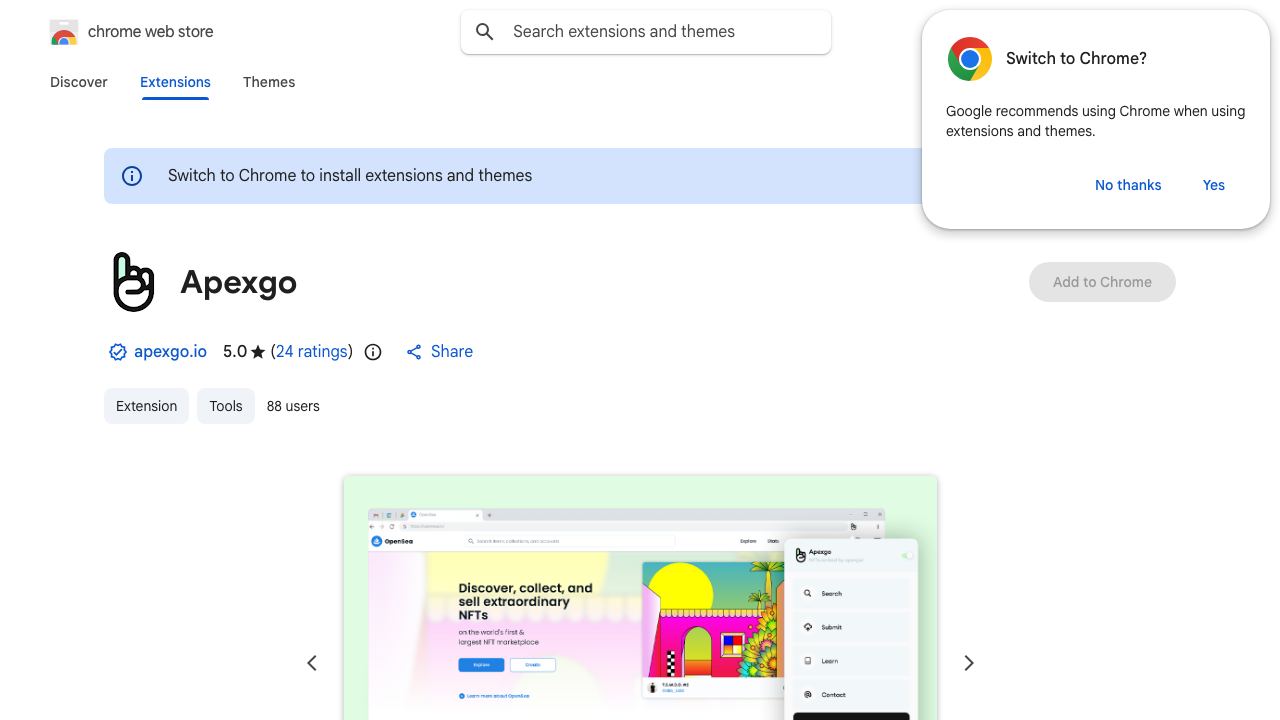 Apexgo 网站截图