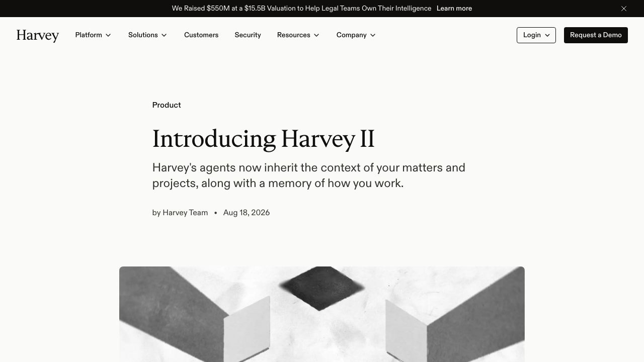 Harvey II 网站截图