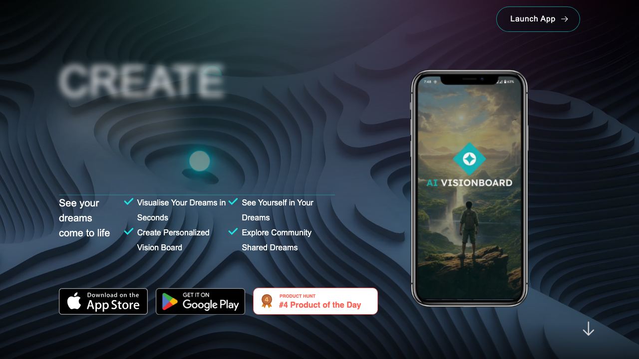 AI VisionBoard 网站截图