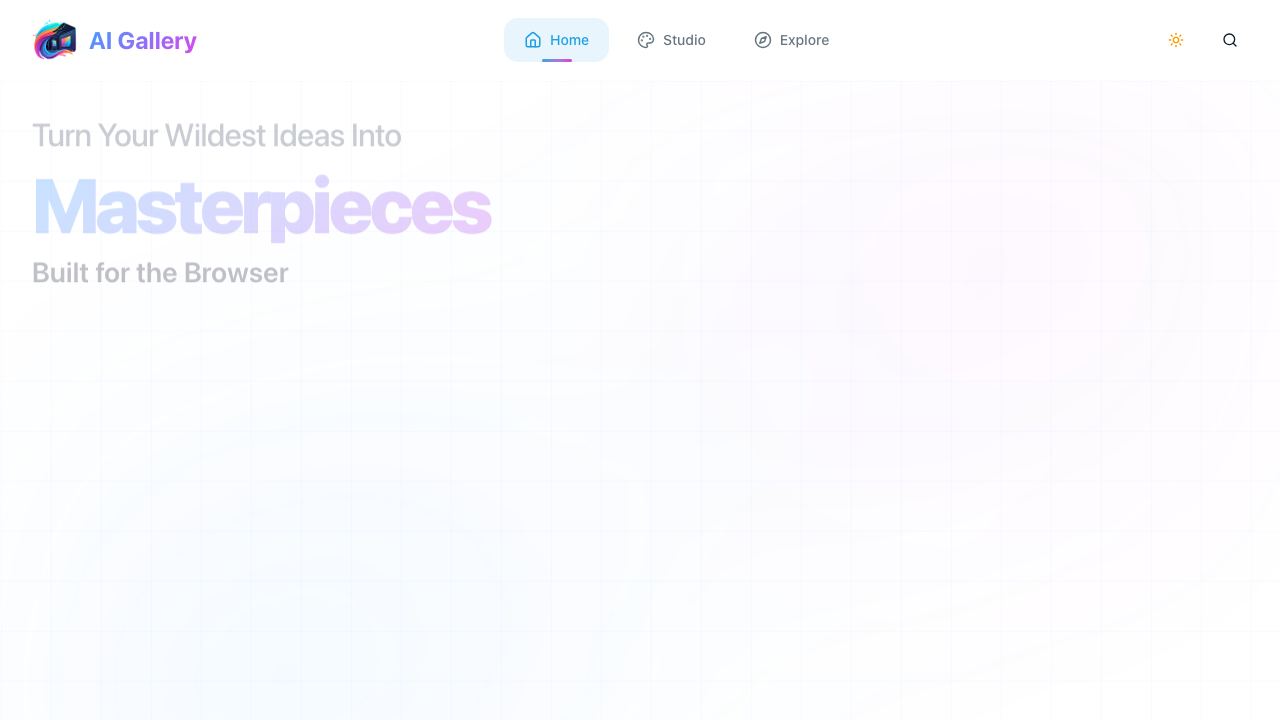 AI Gallery 网站截图