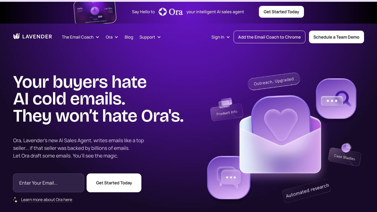 Lavender 网站截图