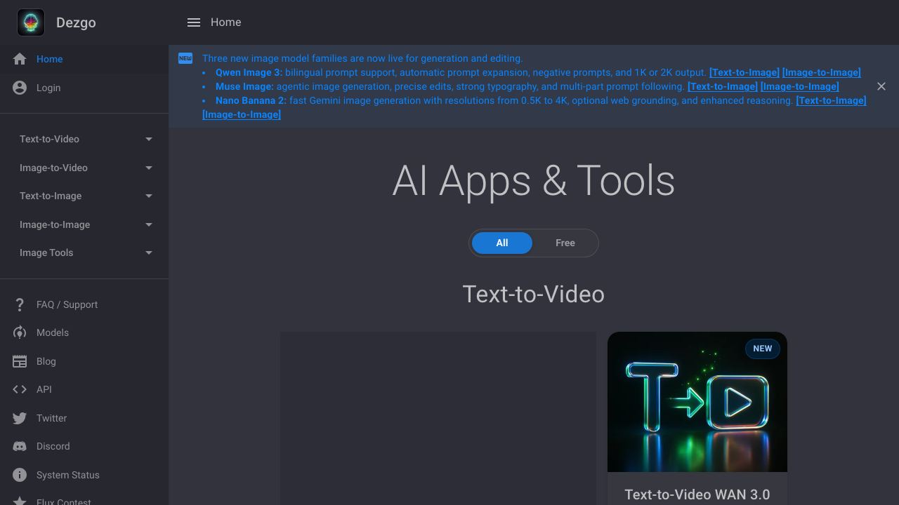 Dezgo website screenshot