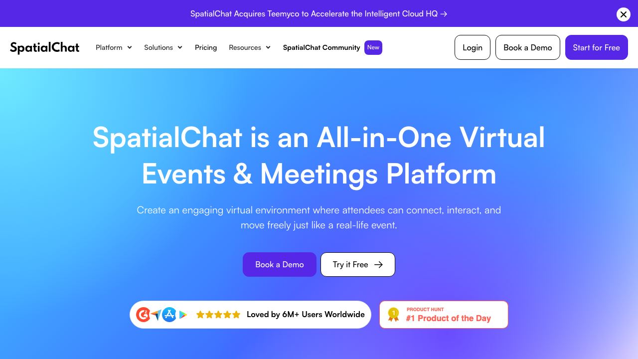 SpatialChat 网站截图