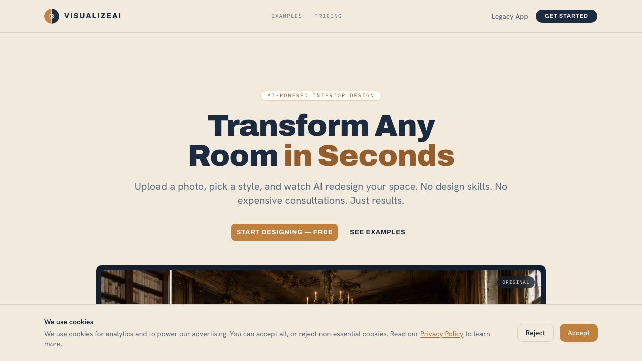 VisualizeAI website screenshot