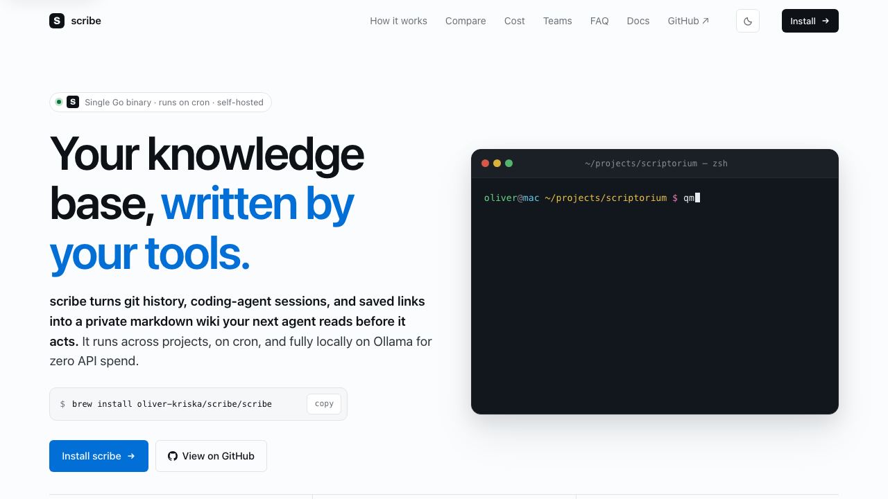 scribe website screenshot