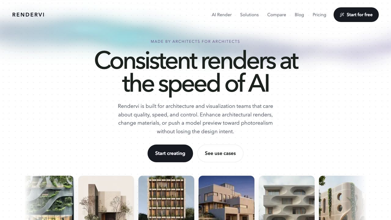 Rendervi website screenshot